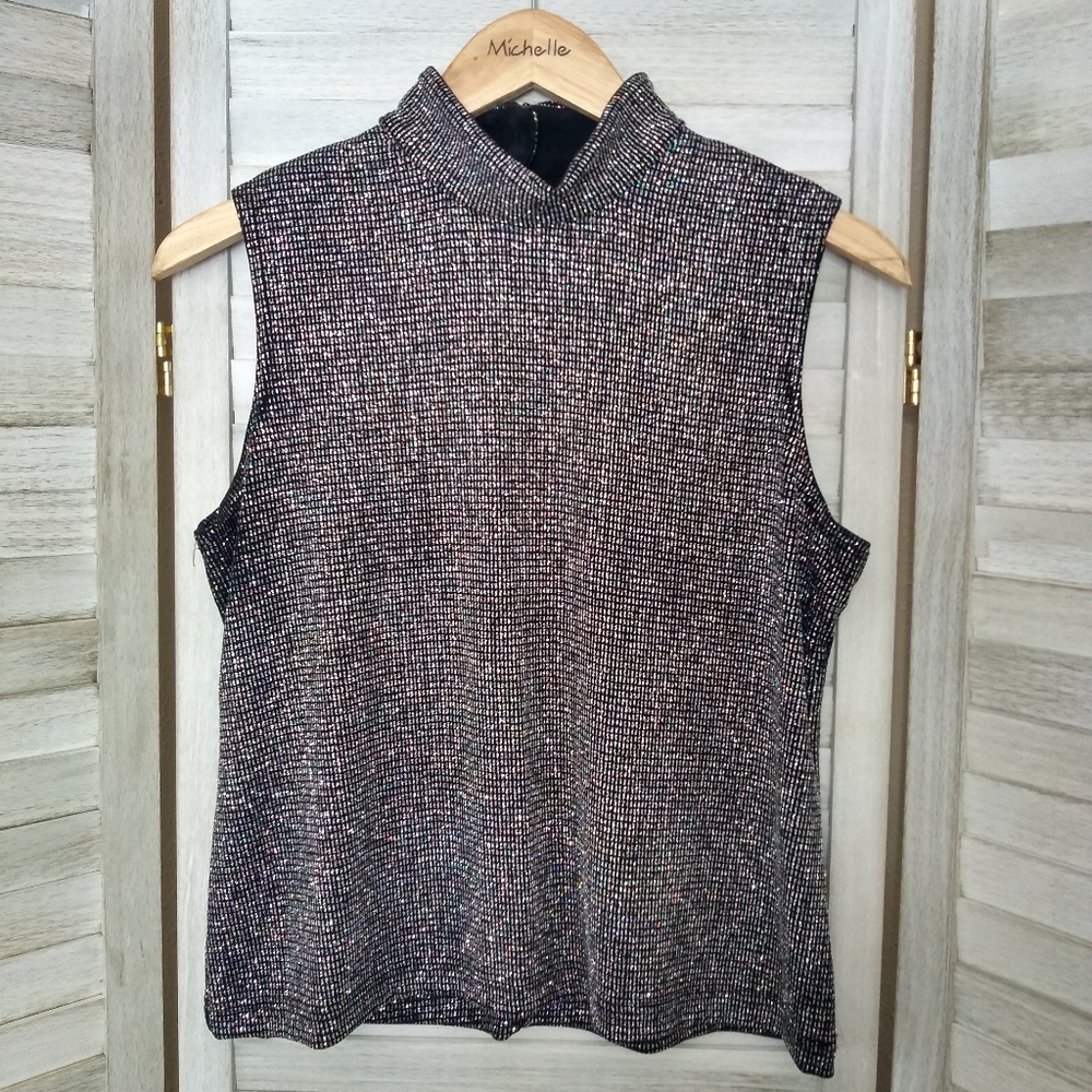Vintage Ronni Nicole Holographic Sleeveless Top
